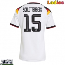 Germany Nico Schlotterbeck #15 Replica Home Shirt Ladies World Cup 2026 Short Sleeve